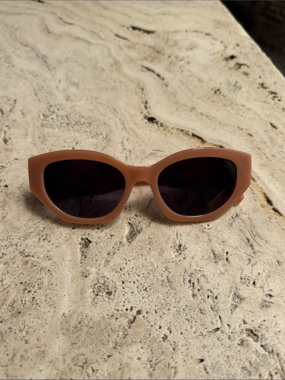 Z Supply Tan Cat-Eye Sunglasses with Dark Lenses - worn once
